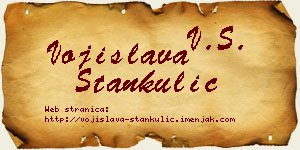 Vojislava Stankulić vizit kartica